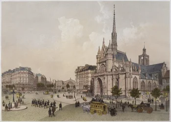 Kerk van St. Laurent, Parijs, illustratie uit 